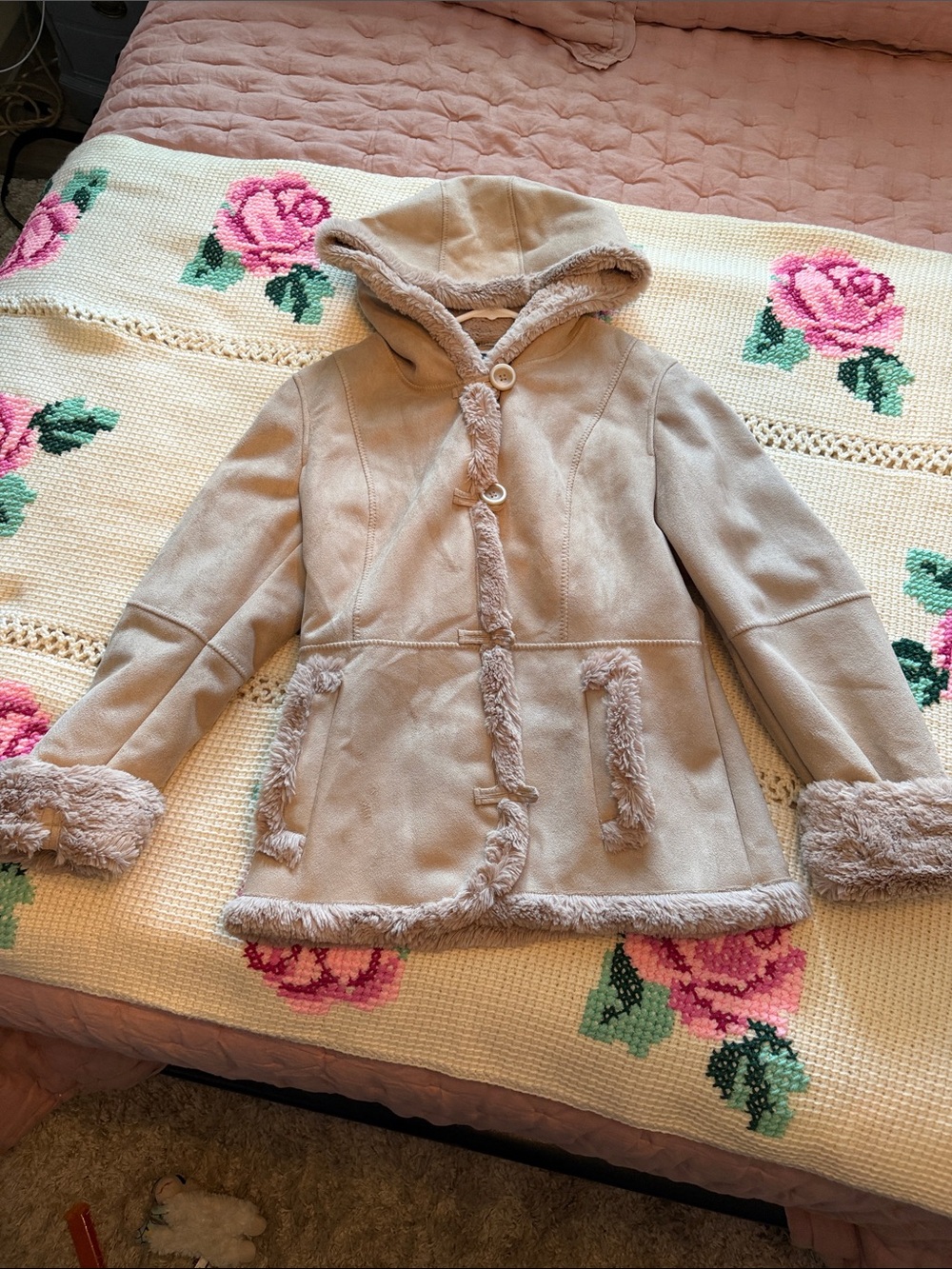 Jones New York faux suede jacket